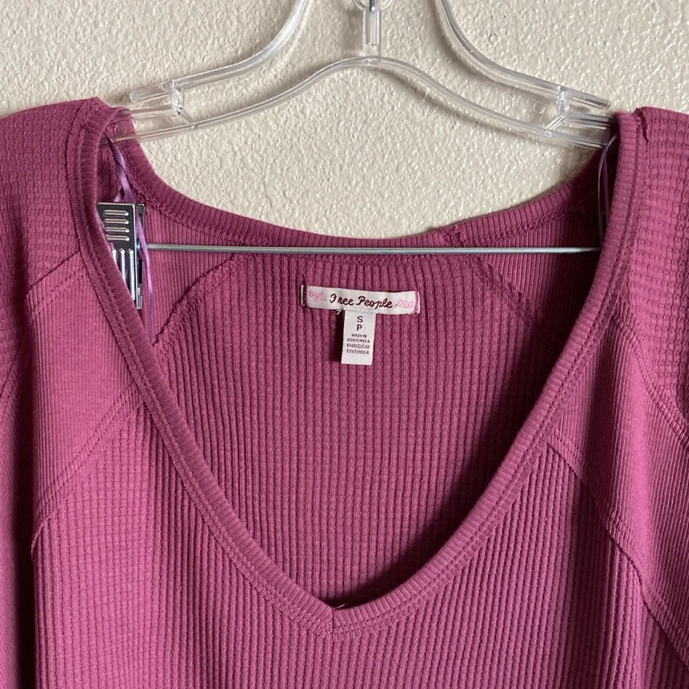 Free People Santa Clara Thermal in Mulberry (Size S)